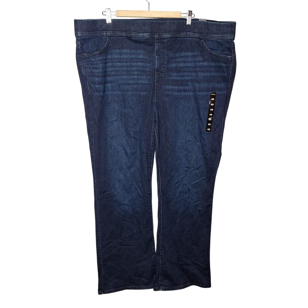 Torrid Lean Jeans Slim Boot Super Soft Pull On 4X Regular 26 New Moon Dark Wash